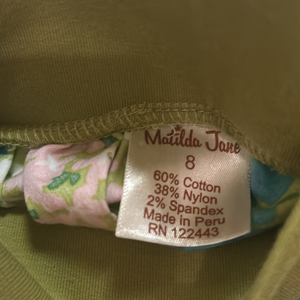 Matilda Jane size 8 girls skirt turquoise/green - Picture 3 of 5
